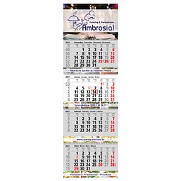 Block-Wandkalender mit Wire-O-Bindung 2026, 4 Block Kalender