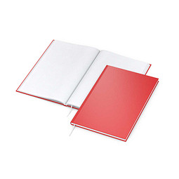 Geiger-Notes Notizbuch, DIN A5, kariert, rot-matt