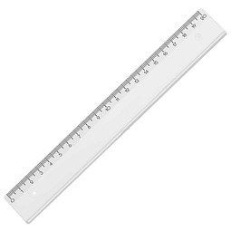 Kunstoff-Lineal, 20cm, transparent
