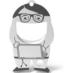 FLASCHENÖFFNER fred tech, silber