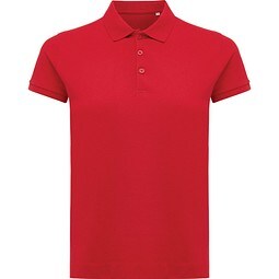 Iqoniq Yosemite Damen Piqué-Poloshirt aus rec. Baumwolle, rot, XXS