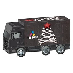 Adventskalender LKW, Lindt Schokotäfelchen, Schraubenschlüssel-Tanne
