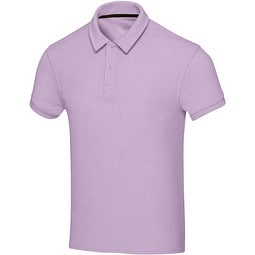 Akoya Poloshirt aus GRS-recyceltem Frottee Unisex, fliederfarben, L