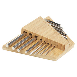 Allen Inbusschlüsselsatz aus Bambus, natur