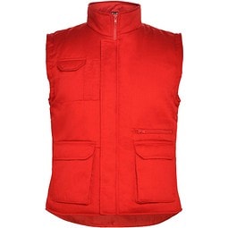 Almanzor Vielseitige Thermo Arbeitsweste mit hohem Kragen, rot, 2XL