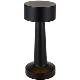 Aludra Wiederaufladbare dimmbare Tischlampe mit 3 Lichtmodi, schwarz