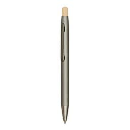 Aluminium-Kugelschreiber BAMBOO PUSHER,grau