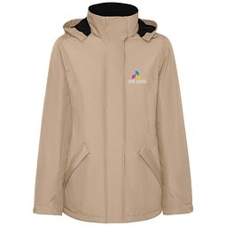 America wattierter Parka für Damen, Dark Sand, L