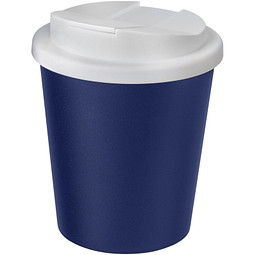 Americano® Espresso 250 ml Isolierbecher mit auslaufsicherem Schraubverschluss, blau/weiß