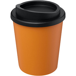 Americano® Espresso 250 ml recycelter Isolierbecher, orange/schwarz