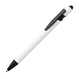 PENKO® Metall-Touch-Kugelschreiber Anacapa-Black, weiß
