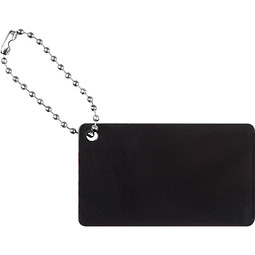 Anhänger aus Metall mit Kettchen, schwarz