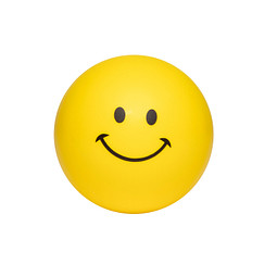 Anti-Stress-Figur Ball lachendes Gesicht, gelb