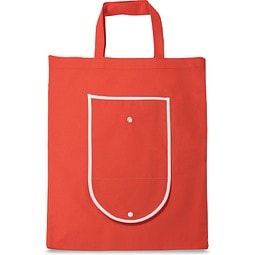 ARLON. Faltbare Einkaufstasche aus Non-woven (80 g/m²), Rot