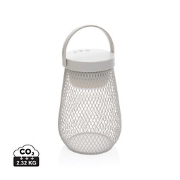 Aurora USB-Tischlampe aus RCS recyceltem ABS, grau