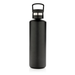 XD COLLECTION Auslaufsichere Vakuumflasche, 600 ml, schwarz