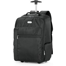 AVENIR. Laptop-Trolley-Rucksack 17'' aus 1680D und 300D Polyester, Schwarz