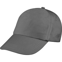 AZO-freie 5 Panel Baumwoll-Baseball-Cap, anthrazit