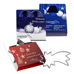 Backförmchen Single-Pack, Weihnachten, Komet, 2-seit. Druck