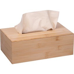 Bambusbox mit Kosmetiktüchern ALISON, beige