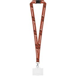 BARNSLEY. Lanyard-Set SUBLIMATION Long II (20 mm) aus recyceltem Polyester (100 % rPET) mit 20-mm-Karabinerhaken, Sicherheitsverschluss und stabilem Ausweis-/Kartenhalter (91 x 68 mm), 301 - Weiß