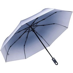 BARONESS Umbrella, Vollautomatischer Windproof-Taschenschirm, blau