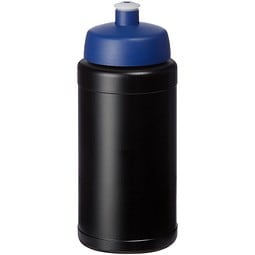 Baseline® Plus 500 ml Flasche mit Sportdeckel, schwarz/blau