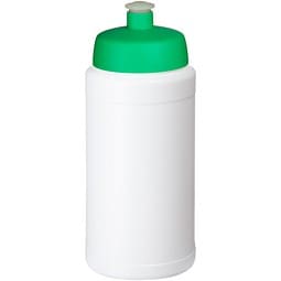 Baseline® Plus 500 ml Flasche mit Sportdeckel, weiß/grün