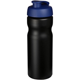 Baseline® Plus 650 ml Sportflasche mit Klappdeckel, schwarz/blau