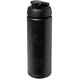 Baseline Rise 750 ml Sportflasche mit Klappdeckel, schwarz