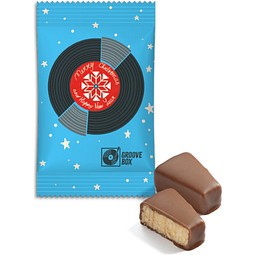 Baumkuchenspitzen im Werbetütchen, Vollmilch, Verbundsfolie weiß, inkl. Druck