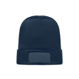Beanie RPET-Polyester CAPNIT, Marineblau