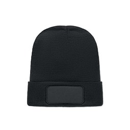 Beanie RPET-Polyester CAPNIT, Schwarz