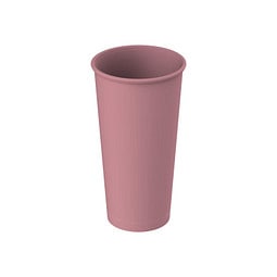 Kaffeebecher ToGo, 400 ml, raffiniertes rot