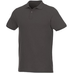 ELEVATE Herren Kurzarm Poloshirt Beryl aus Bio-Recyclingmaterial, grau, XL