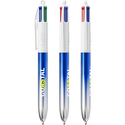 BIC® 4 Colours® Bicolor Blau/Silber