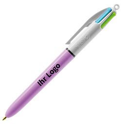 BIC® Kugelschreiber 4 Colours Fashion, pink,weiß