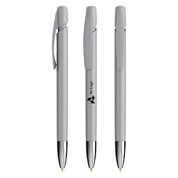 BIC® Media Clic Advance Kugelschreiber mit Metallspitze grau, blaue Mine