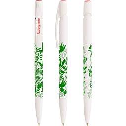 BIC® Media Clic Ecolutions® Kugelschreiber Weiß Recycelt Blaue Tinte