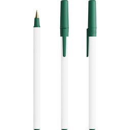 BIC® Round Stic® Ballpen Dunkelgrün Blaue Tinte