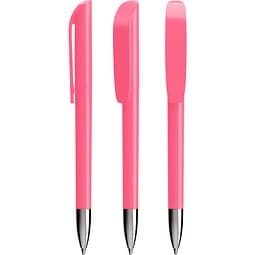 BIC® Super Clip Advance Ballpen Säurerosa Blaue Tinte