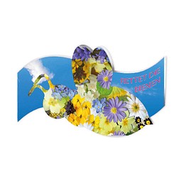 Bienen Klappkärtchen mit Samen, Standardmotiv, Standard