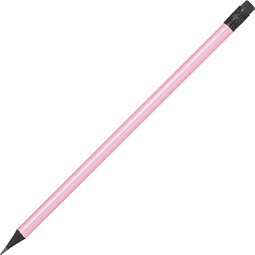 Bleistift mit Radiergummi in Metallic-Farben, pink