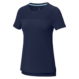 Borax Cool Fit T-Shirt aus recyceltem  GRS Material für Damen, navy, L