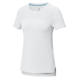 Borax Cool Fit T-Shirt aus recyceltem  GRS Material für Damen, weiss, S