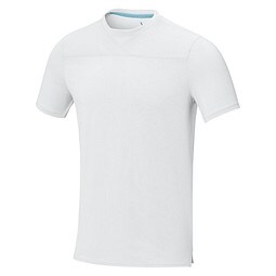 Borax Cool Fit T-Shirt aus recyceltem  GRS Material für Herren, weiss, 3XL