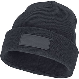 Boreas Mütze mit Aufnäher, Storm Grey