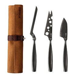 BOSKA Käsemesserset Monaco+ Black, schwarz