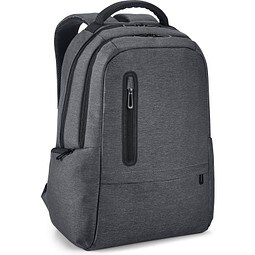BOSTON. Wasserdichter 2Tone Nylon 17'' Laptop-Rucksack, Dunkelgrau