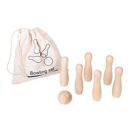 Bowling Spiel FIRST STRIKE, braun